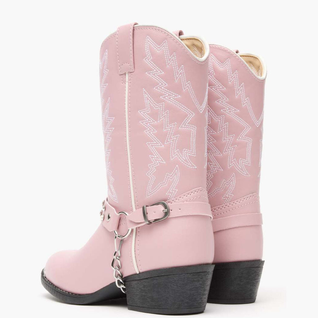 Lil' Durango® Pink Rhinestone Western Boot