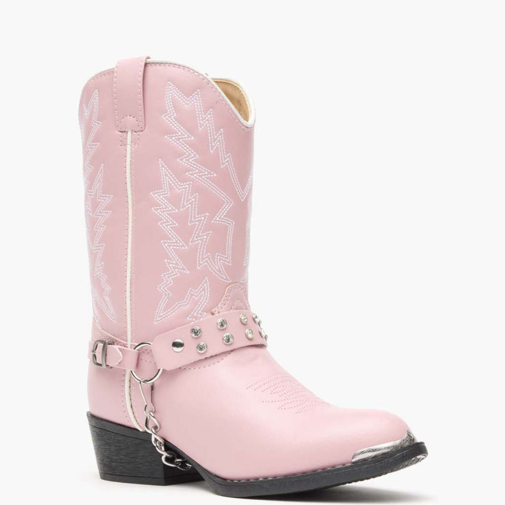 Lil' Durango® Pink Rhinestone Western Boot