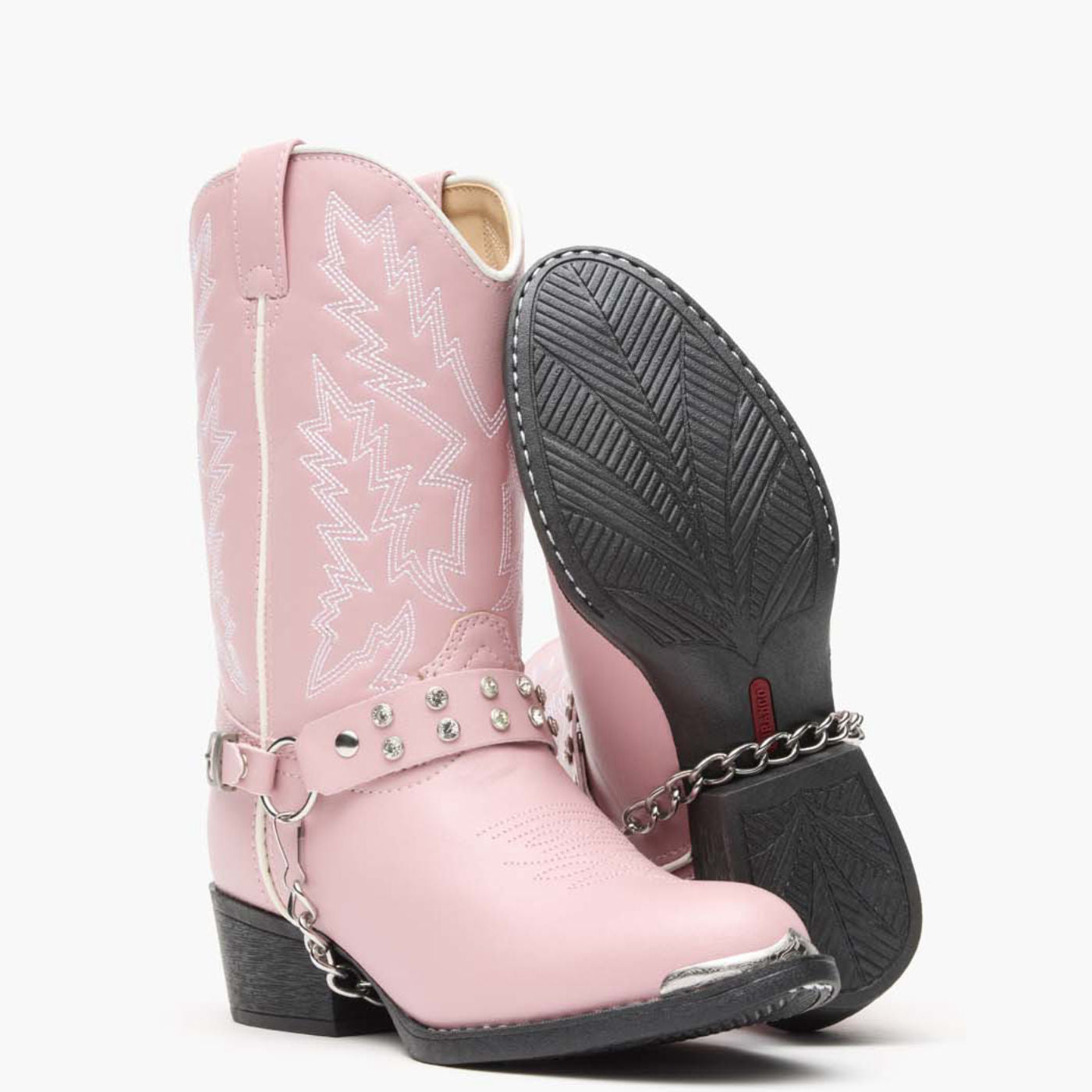 Lil' Durango® Pink Rhinestone Western Boot