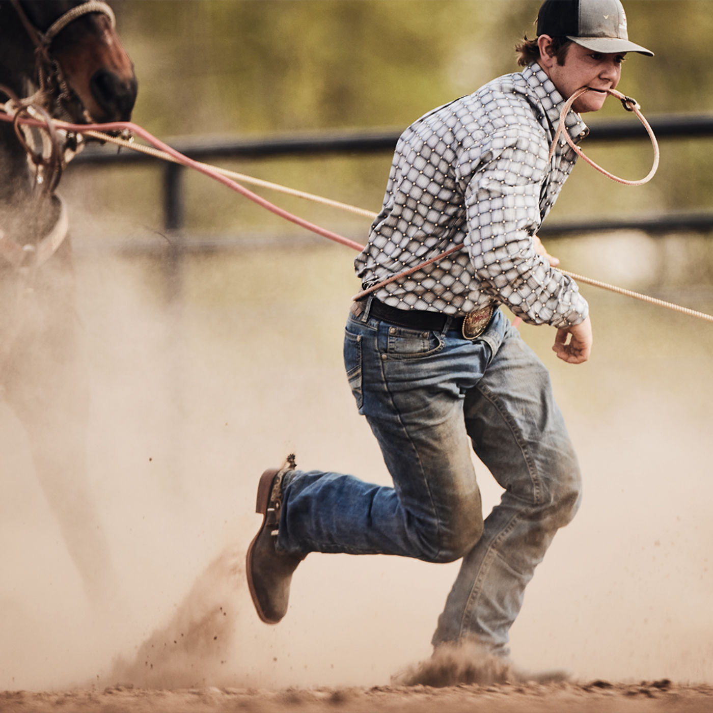 Durango® Arena Pro™ Hickory and Shamrock Green Western Boot