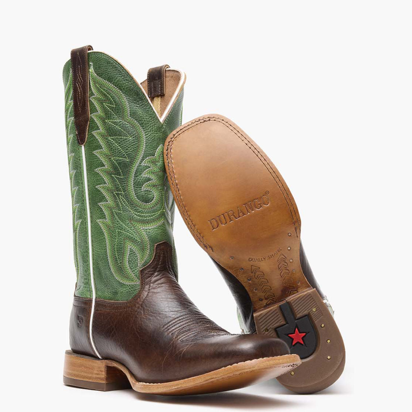 Durango® Arena Pro™ Hickory and Shamrock Green Western Boot