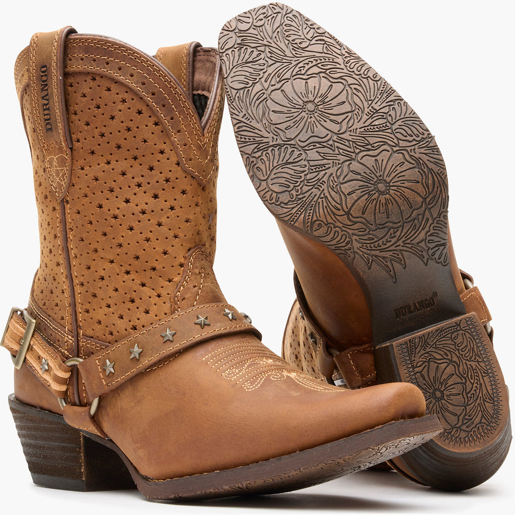 Crush by Durango® Women's Brown Ventilated Shortie Boot