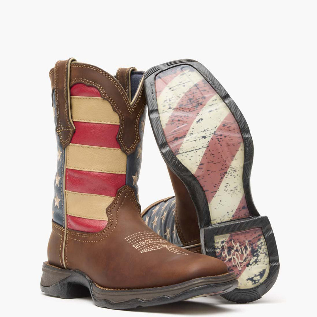 Lady Rebel by Durango® Patriotic Women's Pull-On Western Flag Boot